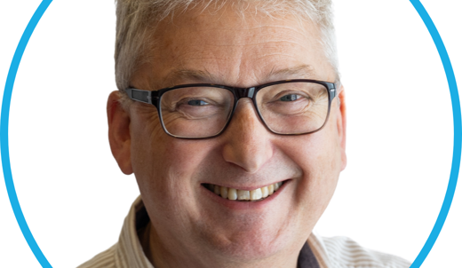 A headshot of a man
