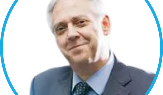 A headshot of a man
