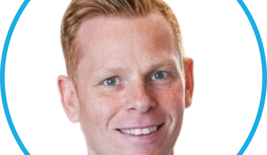 A headshot of a man