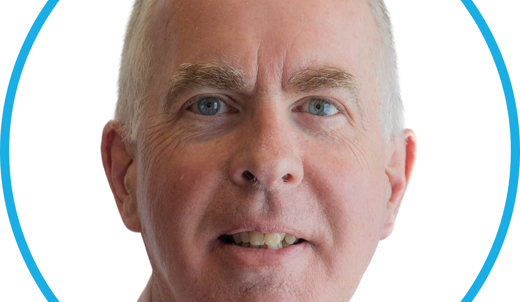 A headshot of a man